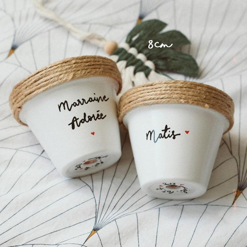 Pots de fleurs personnalisés, cache-pots by Mylène Joli Pot ♥